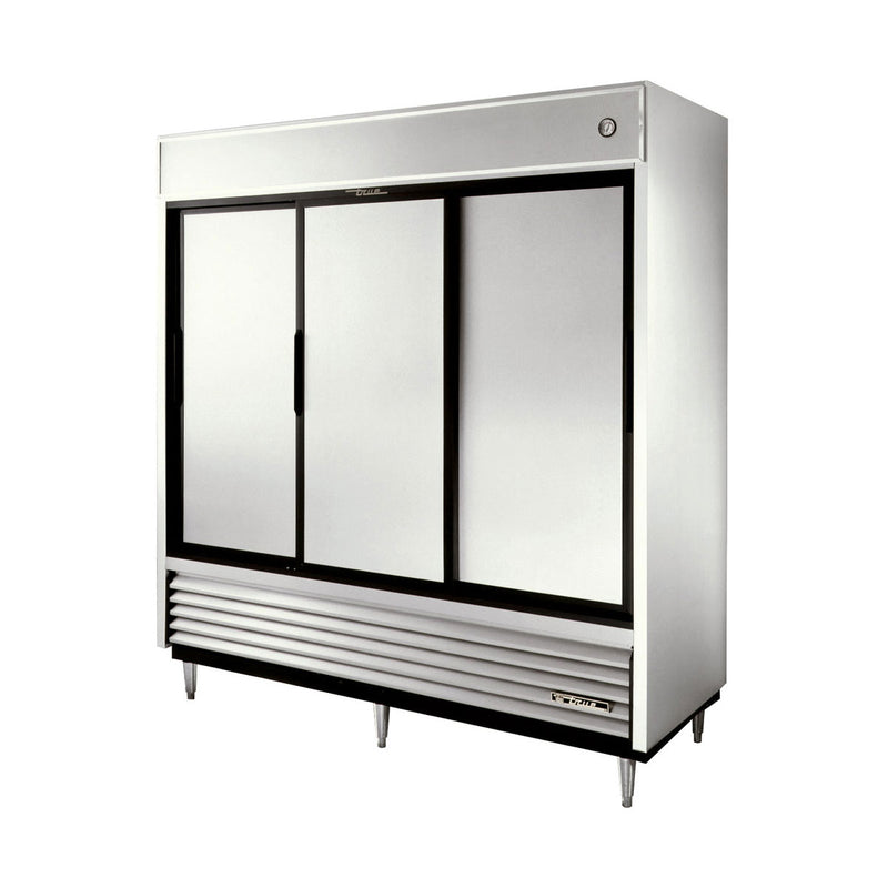 True TSD-69 TSD Series Solid Sliding Door Refrigerator, 3 Section