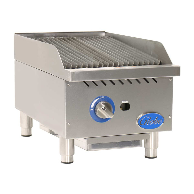 Globe GCB15G-SR Gas Countertop Charbroiler w/ Stainless Steel Radiants, 15"