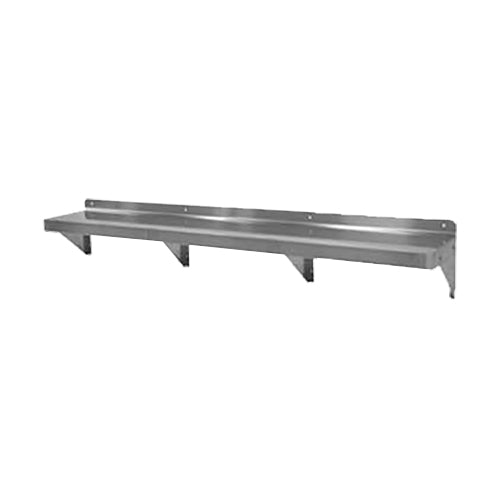 GSW WS-W1272 Solid Wall Shelf, Stainless Steel, 12" x 72"