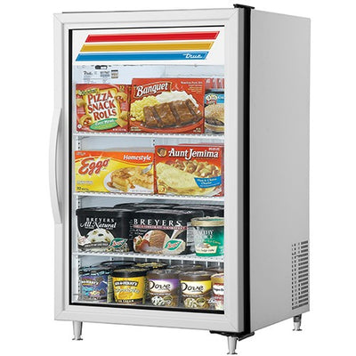 True GDM-07F-HCTSL01 Countertop Merchandiser, Freezer, Glass Door, 24" Wide, White