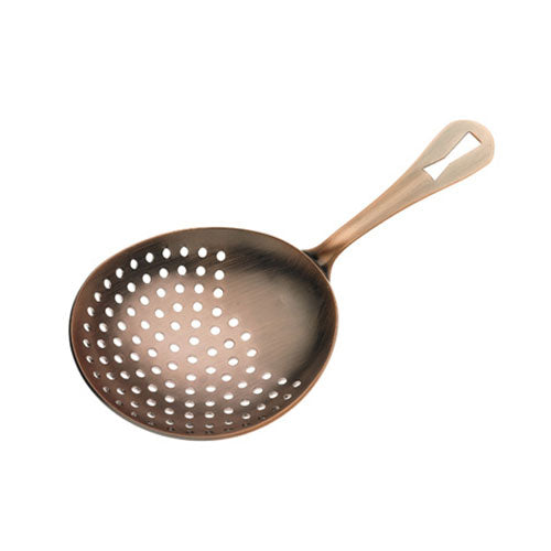 Barfly by Mercer M37028ACP Julep Strainer, Antique Copper, 6-1/2"