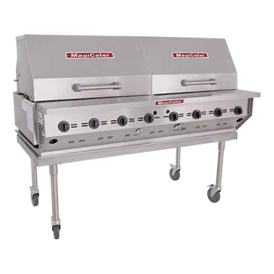 MagiKitch'n LPAGA-60-SS Grill, Portable, 61" Wide, Stainless Steel with Tanks, Gas