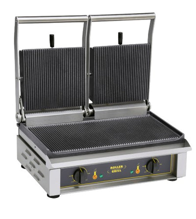 Equipex Majestic Sodir Double Countertop Electric Panini Grill, Grooved