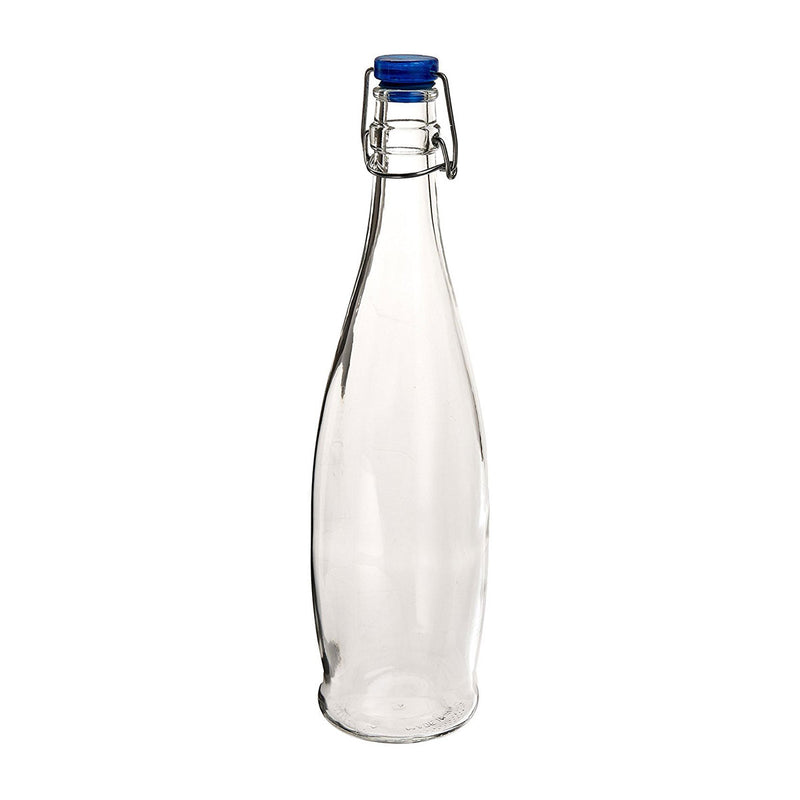 Libbey 13150020 Oil / Vinegar Cruet / Water Bottle with Wire Bail Lid, 33-7/8 oz.