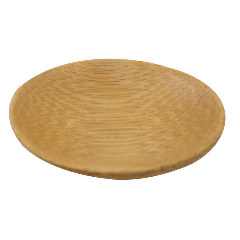 Tablecraft BAMDRBAM2 2-1/2" Disposable Bamboo Plate, Pack of 48