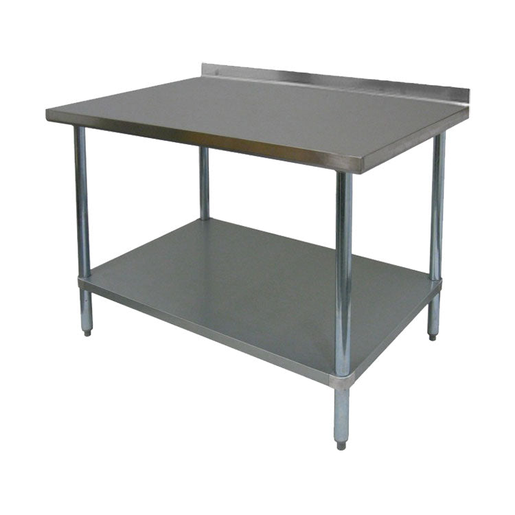 GSW WT-EB3060 Stainless Steel Work Table w/ Rear Upturn, 60" x 30"