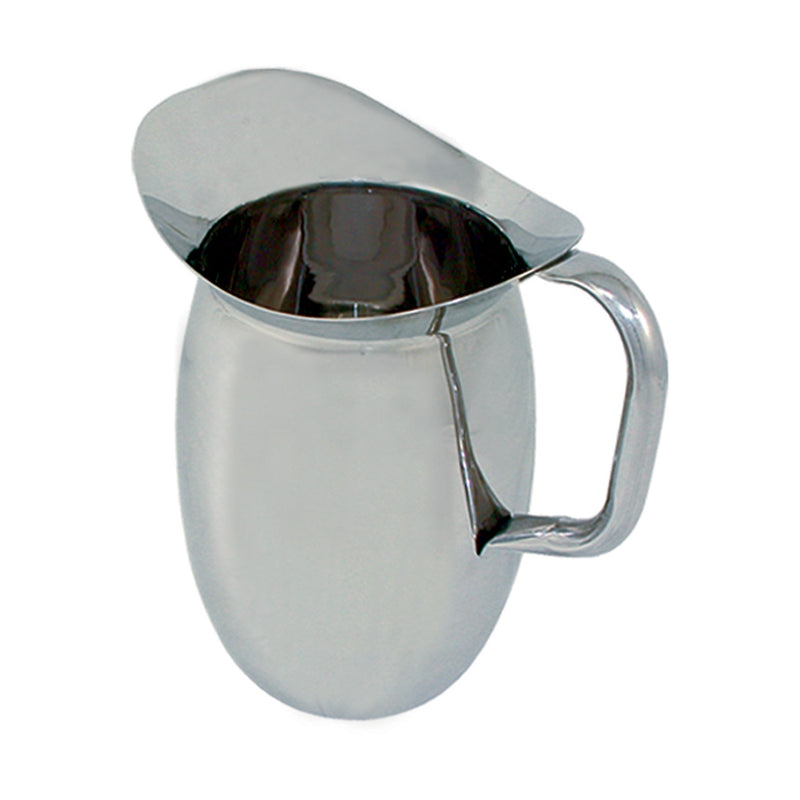Stainless Steel Bell Pitcher w/ Ice Guard, 2 qt