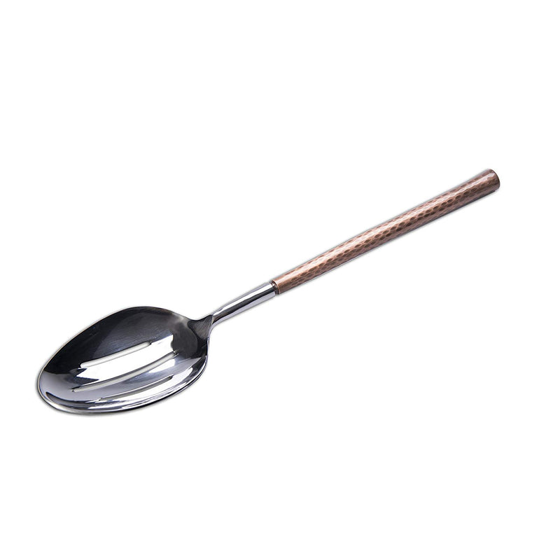 Arcata 036781 Slotted Serving Spoon w/ Copper Handle, 12"