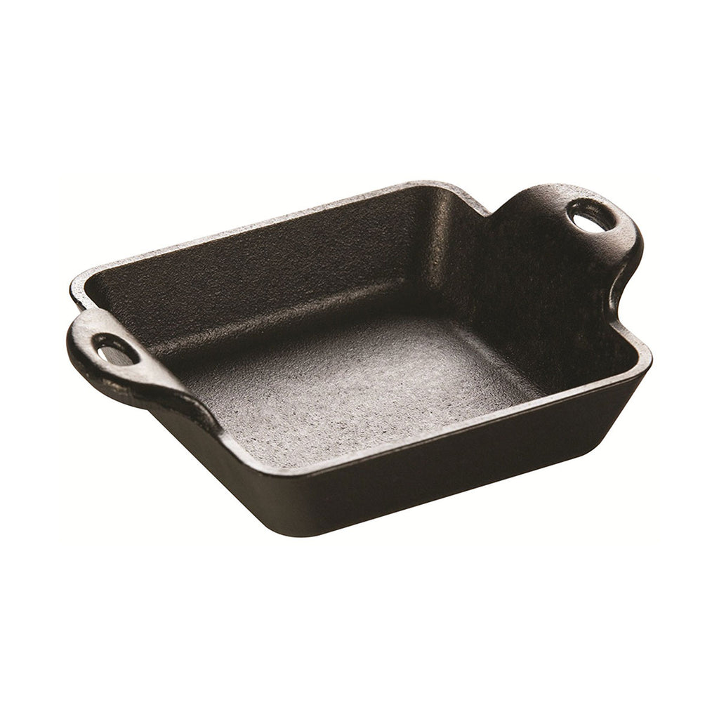 Lodge HMSS 10 oz. Pre-Seasoned Heat-Treated Mini Cast Iron Square Casserole  Dish