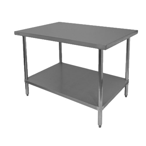Kintera KHWT2472S Work Table, Stainless Steel Top & Legs, 72" x 24"