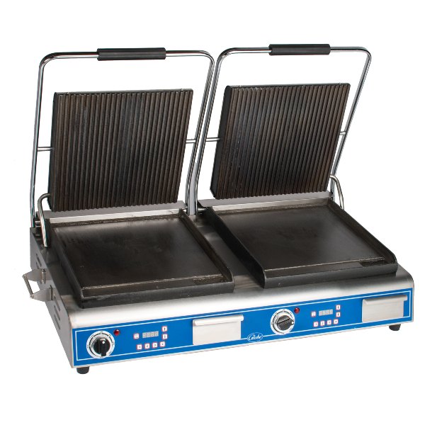 Globe GPGSDUE14D Double Deluxe Combo Plate Panini Grill