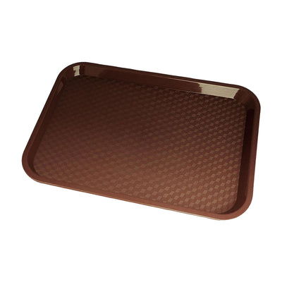 Cambro 1418FF167 Fast Food Tray, Brown, 18" x 14"