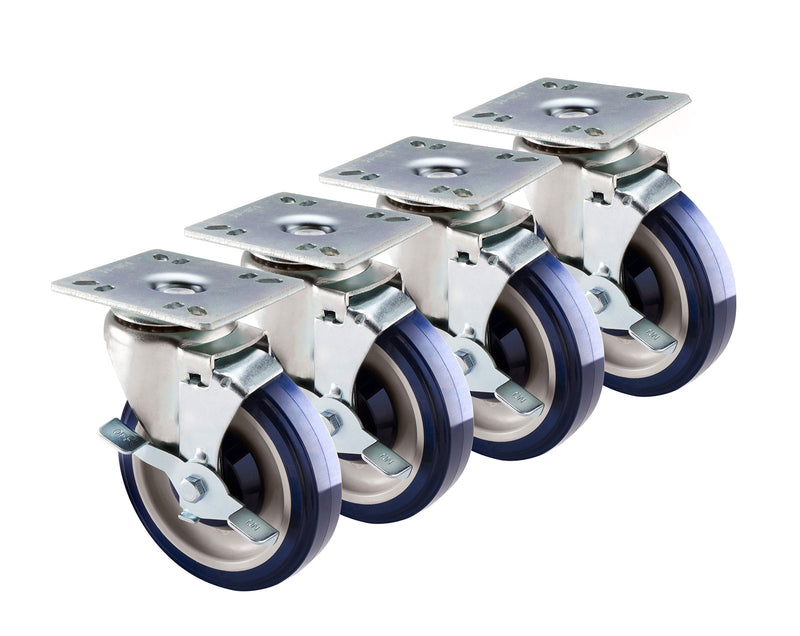 Krowne 30-111S Economy Series Plate Caster, Set of 4
