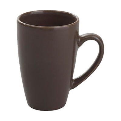 Ziena 922450 Stoneware Mug, Chocolate, 12 oz., Case of 12