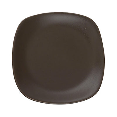 Ziena 922452 Stoneware Square Plate, Chocolate, 5-1/2" x 5-1/2", Case of 12