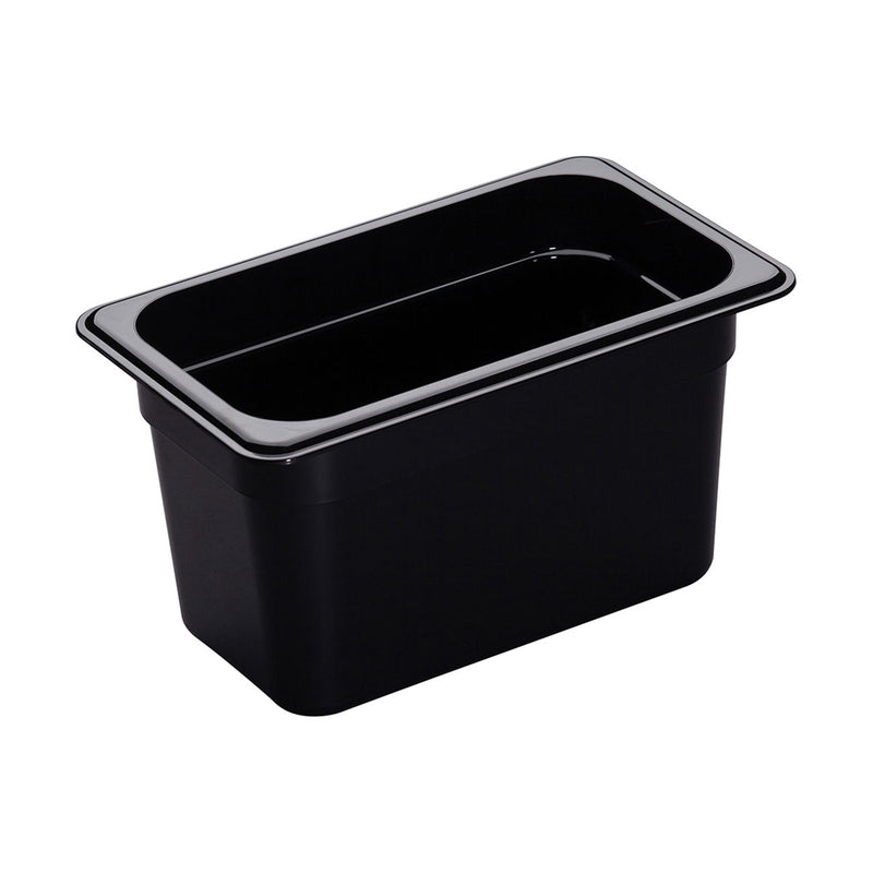 Cambro 46CW110 Camwear 1/4 Size Food Pan, Black, 6" Deep