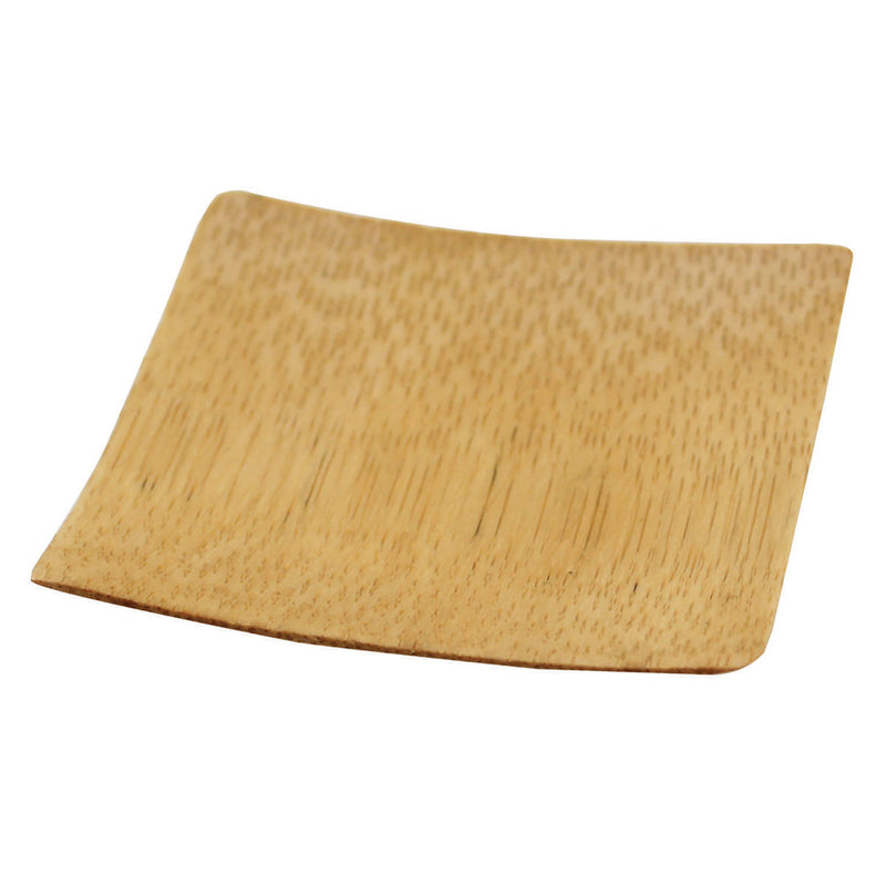 Tablecraft BAMDSBAM2 2-1/2" Disposable Square Bamboo Dish, Pack of 48