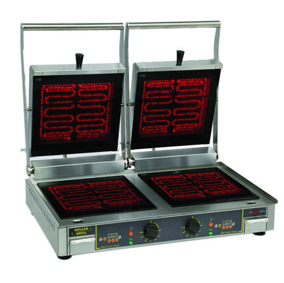 Equipex Diablo VG Sodir-Roller Speed Panini Grill, Grooved Top & Smooth Bottom, 6000 watts