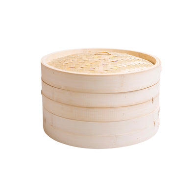 Bamboo Steamer Set w/ Lid, 10"