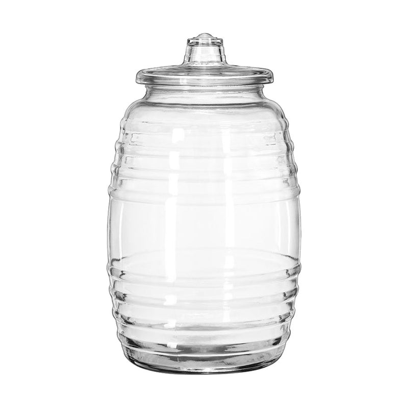 Libbey 9520003 Vitrolero Glass Barrel w/ Lid, 10 liters