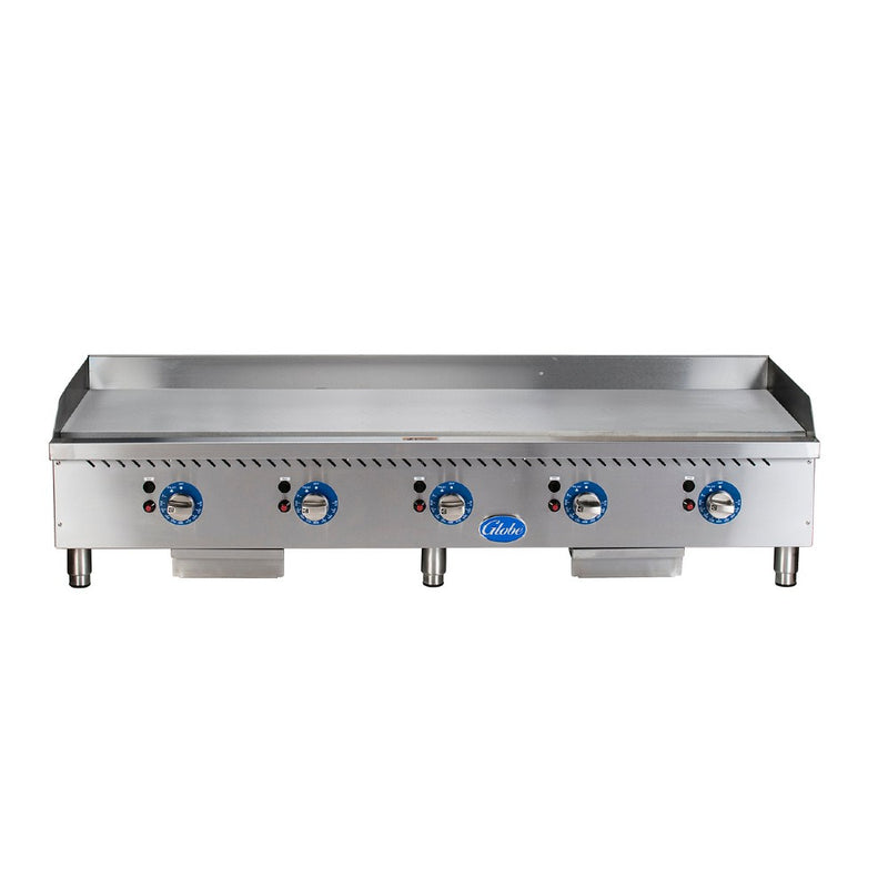 Globe GG60TG Thermostatic Control Gas Griddle, 60"