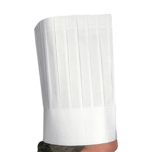 Winco DCH-12 Disposable Chef Hat, 12", Pack of 10