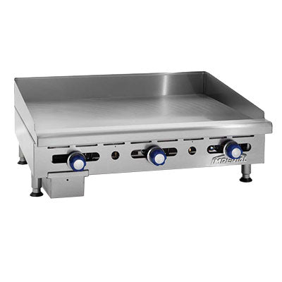 Imperial IMGA-3628-1 Countertop Griddle, Natural Gas, 3 Burner, 36"