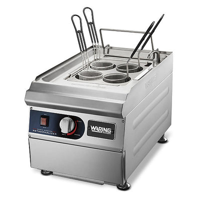 Waring WPC100 Pasta Cooker/Rethermalizer with 2 Rectangular and 4 Round Baskets