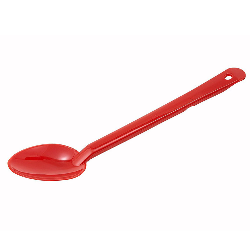 Winco PSS-13R Red 13" Plastic Serving Spoon