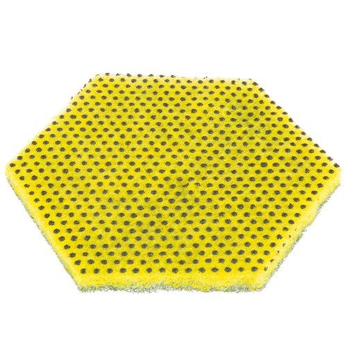 3M 96HEX Scotch-Brite General Purpose Scouring Pad, 5 3/4" x 5" Hexagon, Case of 15