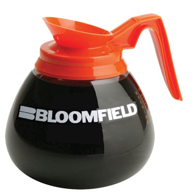 Bloomfield DCF8901O24 Glass Coffee Decanter w/ Orange Handle, 64 oz.