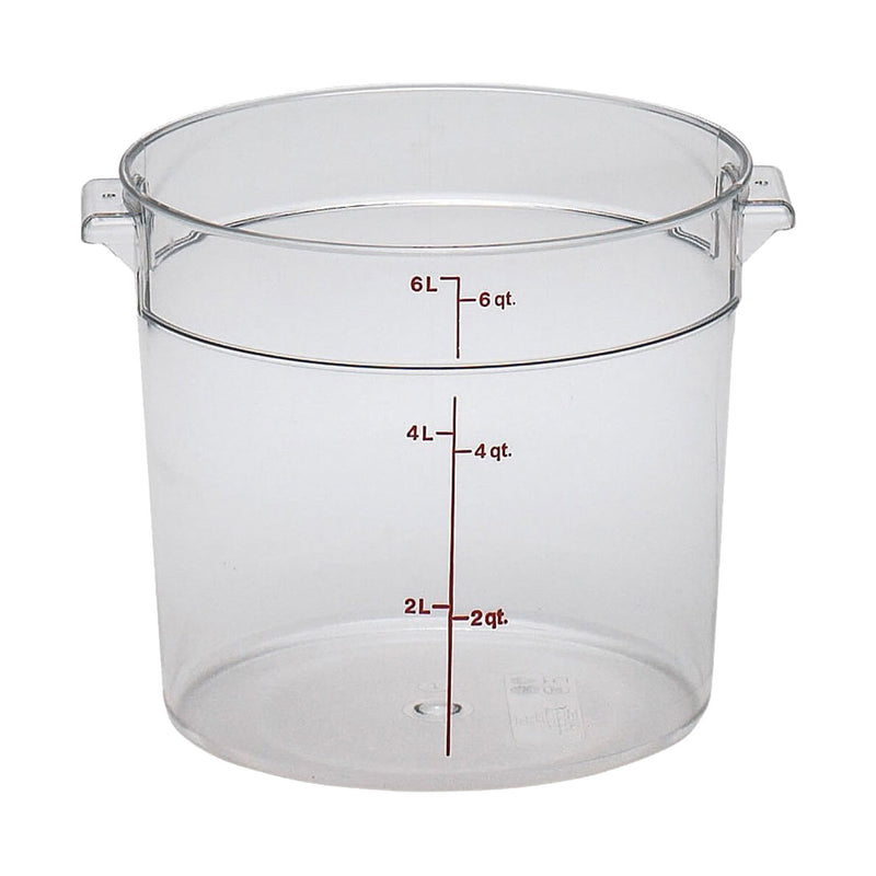 Cambro 1 Qt. Clear Round Polycarbonate Food Storage Container