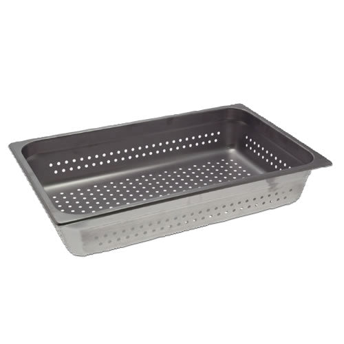 Culinary Essentials 859273 Perforated Steam Table Pan, Full Size, 6" Deep