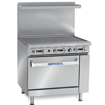 Imperial IR-G36 Restaurant Series Griddle Range, 1 Oven, Natural Gas, 36"