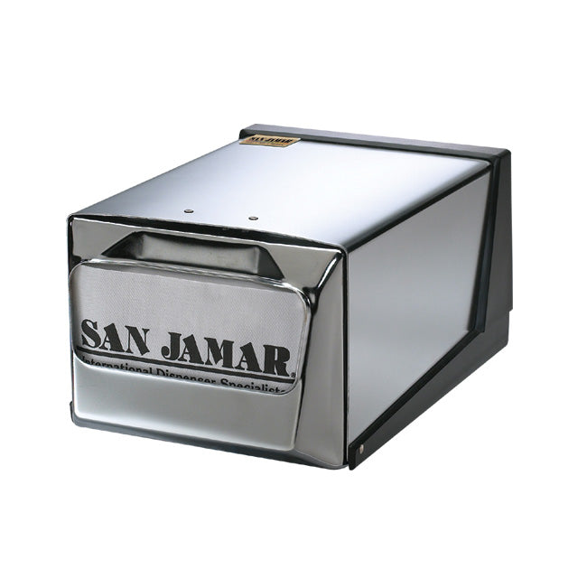 San Jamar H3001XC Matte Chrome Paper Napkin Dispenser