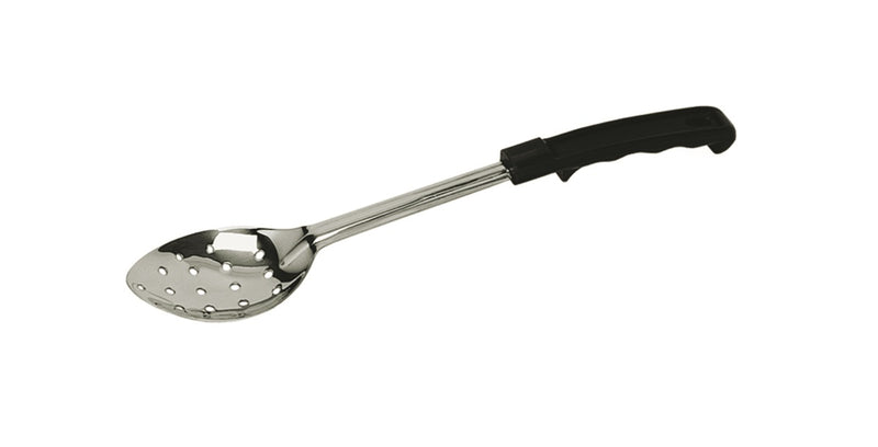Perforated 11" Basting Spoon w/ Black Easy Grip Handle, Heat-Resistant up to 320 Degrees F