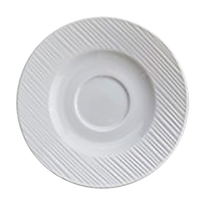 Alani 024482 Embossed Saucer for Stacking Coffee Cup, 6-1/4", Case of 24