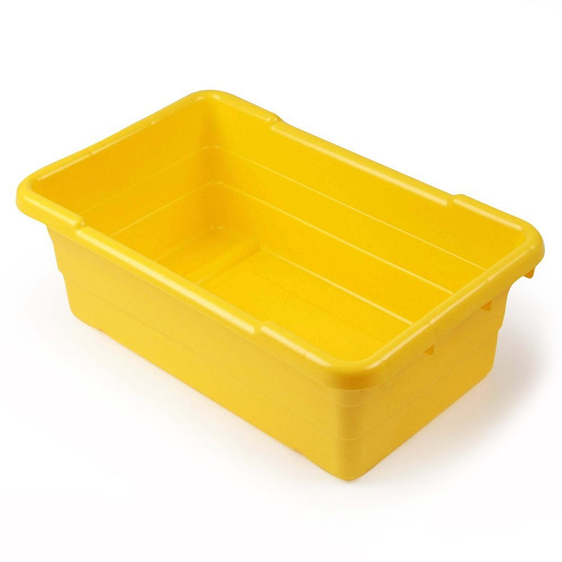 Lug Box, Yellow, 50 lb. capacity, Top Dimensi