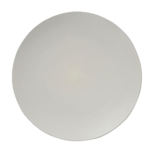 Ziena 922467 Stoneware Coupe Plate, Cream, 12", Case of 12