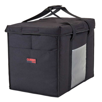 Cambro GBD211417110 GoBag Delivery Bag, Large, Black, 21" x 14"