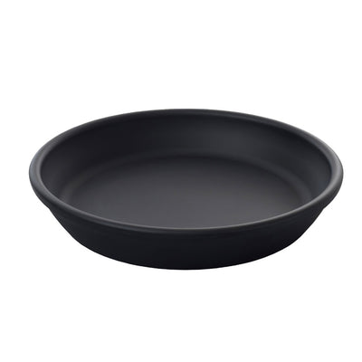 Tria 990989 Melamine Round Platter, Black, 14-1/8", Case of 12