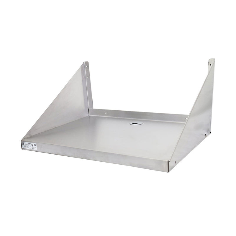 GSW MS-2418 Microwave Oven Stainless Steel Wall Shelf, 18" x 24"