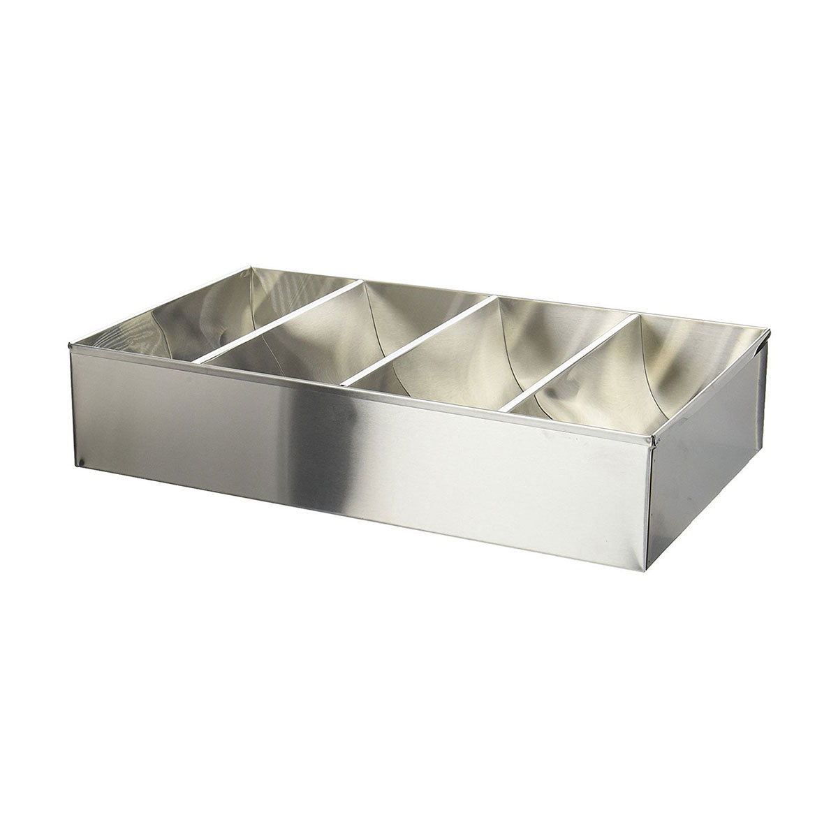 Winco SCB-4 Stainless Steel 4 Compartment Cutlery Bin – Chefs' Toys