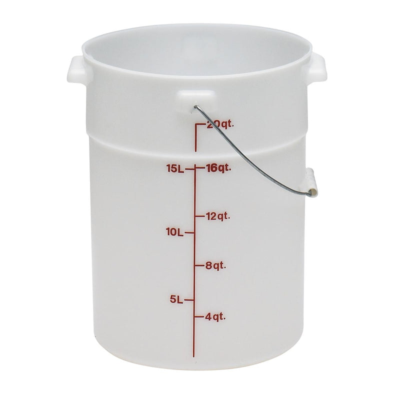 Cambro PWB22148 Pail with Bail, White, 22 qt.