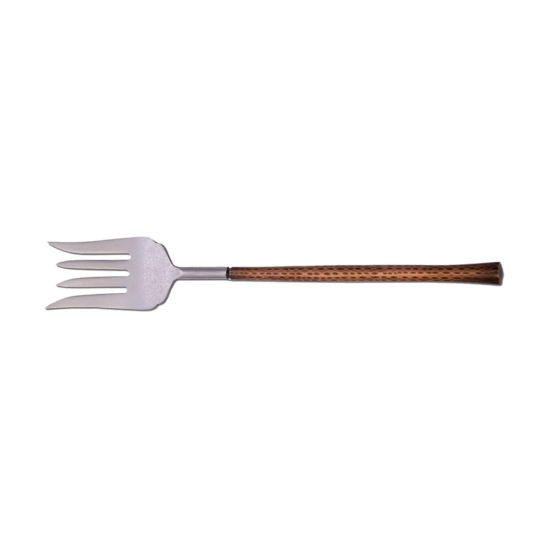 Arcata 036761 Cold Meat Serving Fork w/ Copper Handle, 10-3/4"