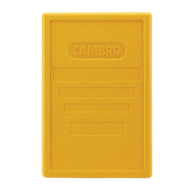 Cambro EPP180LID361 Cam GoBox Insulated Food Pan Carrier Lid, Yellow