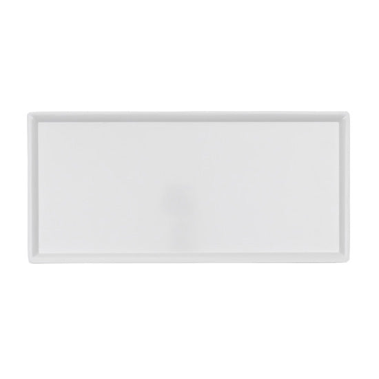 Arcata 922365 Melamine Rectangular Platter, White, 20-7/8" x 9-7/8"