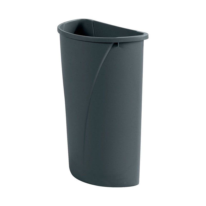 Carlisle 34302123 Centurian Half Round Waste Container Trash Can, Gray, 21 gal.