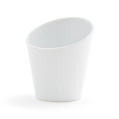 FOH Harmony Slanted Cup, White, 6 oz.