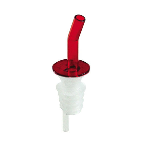 Red Plastic Free Flow Pourer Spout, Pack of 12